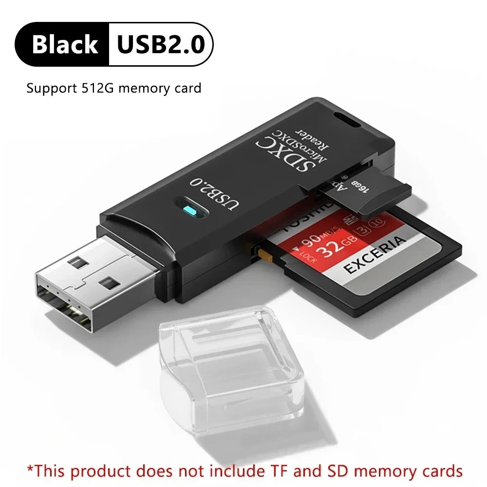 2 IN 1 USB 3.0 /USB 2.0 Card Reader