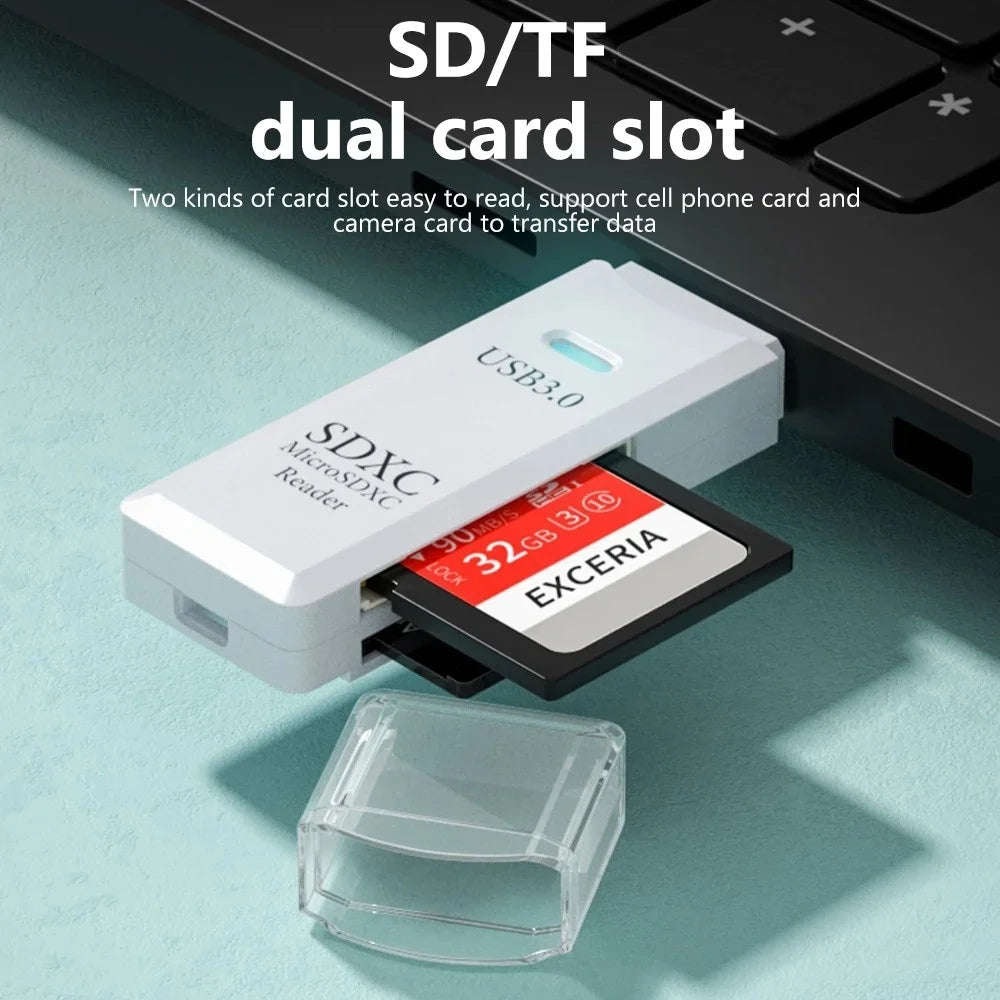 2 IN 1 USB 3.0 /USB 2.0 Card Reader