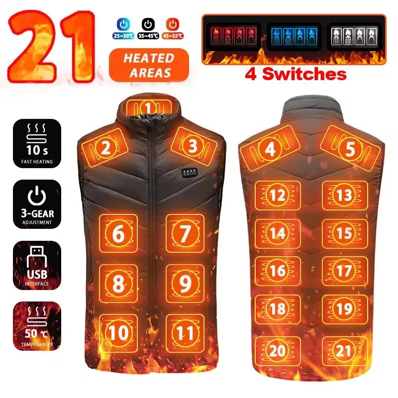 Heated Gillet / Vest (USB Rechargeable)